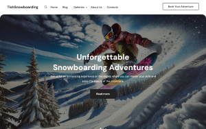 Tishsnowboarding snowboarding wordpress theme.png