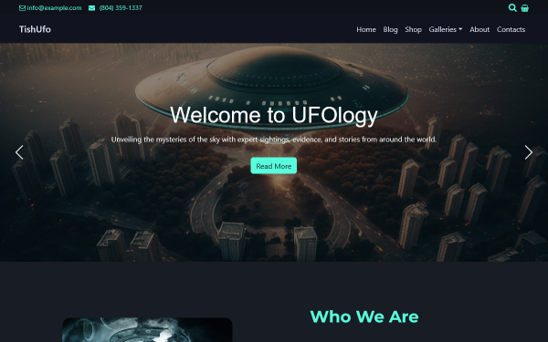 TishUFO – WordPress Theme for UFO, Ufology, and Extraterrestrial Research Websites - Image 1