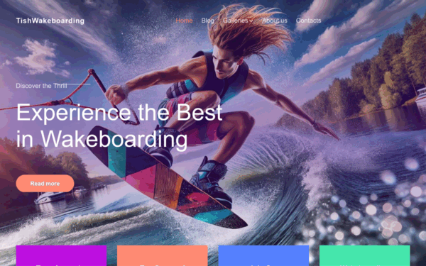 TishWakeboarding - Wakeboarding WordPress Theme - Image 1