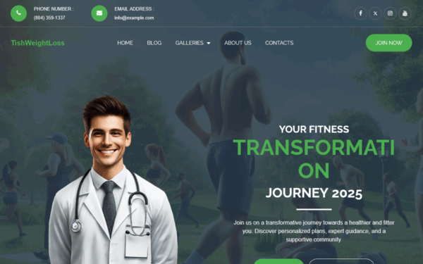 TishWeightLoss - Weight Loss WordPress Theme - Image 1