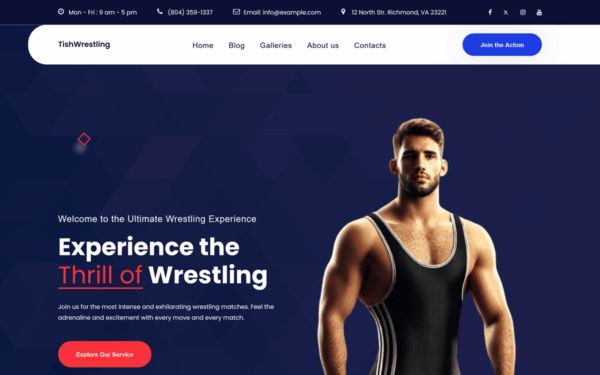 TishWrestling - Wrestling WordPress Theme - Image 1