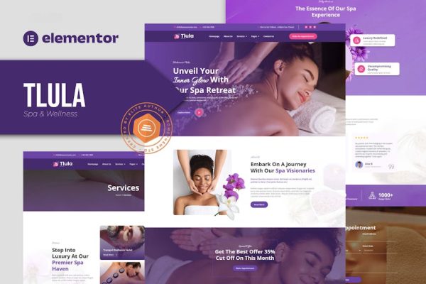 Tlula - Spa & Wellness Elementor Pro Template Kit - Image 1
