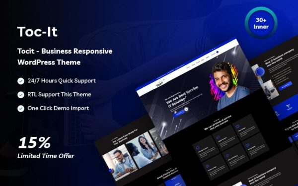Tocit - Business Responsive WordPress Theme - Image 1