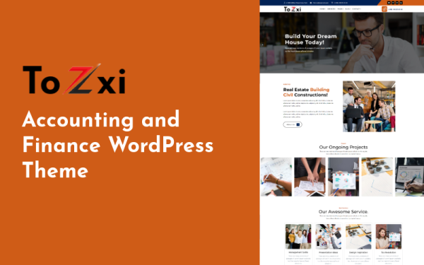Toexi - Accounting and Finance WordPress Theme - Image 1