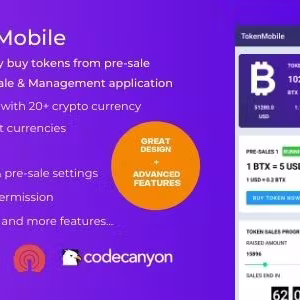 TokenMobile - Token management & Pre-sale application - ICO/STO/IDO