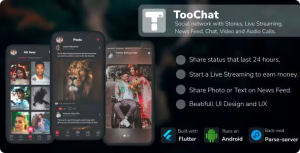 Toochat social network with stories live streaming news feed chat video.png