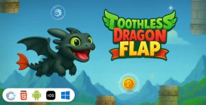 Toothless dragon flap construct 3 html5 gplpixel.jpg