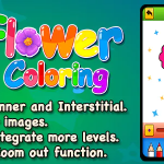 Top Kids Games Flower Coloring + Admob + Education + Ready For Publish