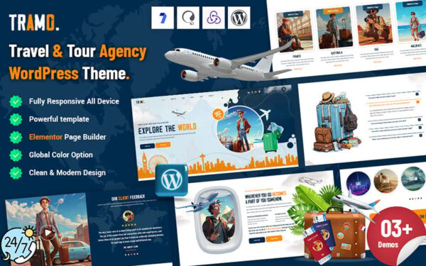 Tramo - Travel Agency WordPress Theme - Image 1