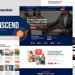 Transcend - Mortgage Lending Elementor Template Kit
