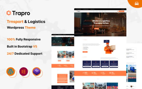 Trapro - Transport & Logistics Wordpress Theme - Image 1