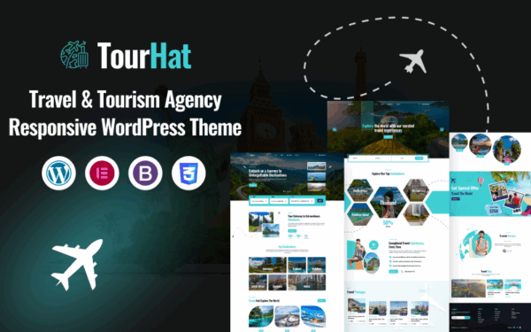 Travel & Tourism Agency Responsive WordPress Theme - Image 1