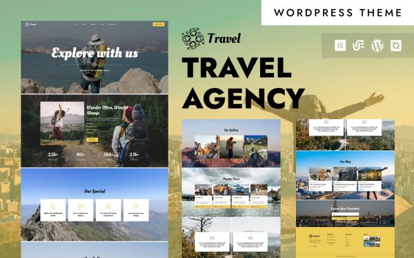 Travel - Travel & Tour Agency WordPress Elementor Theme - Image 1