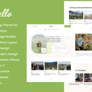Travello | Personal Blog WordPress Theme for Travel & Lifestyle