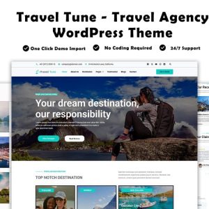 Traveltune - Travel Agency WordPress Theme