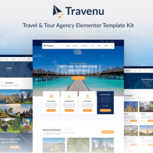Travenu – Travel & Tour Agency Elementor Template Kit vL2
