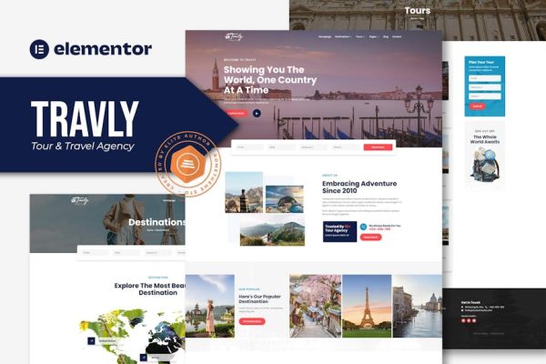 Travly - Tour & Travel Agency Elementor Template Kit - Image 1