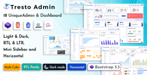 Tresto bootstrap admin dashboard template gplpixel.png