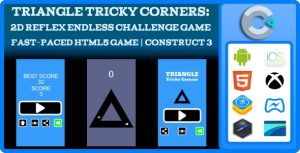 Triangle tricky corners 2d reflex endless challenge game fast paced html5.jpg