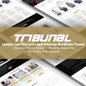 TRIBUNAL - Lawyer, Law Firm and Legal Attorney Landing Page WordPress Theme