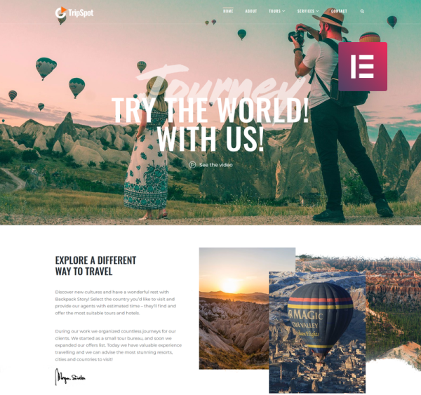 TripSpot - Travel WordPress Elementor Theme - Image 1