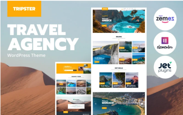 Tripster - Travel Agency Modern Elementor WordPress Theme - Image 1