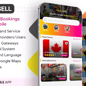Truelysell - Service Marketplace, Nearby Service Booking Android App