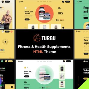 Turbu - Health Supplement HTML Template