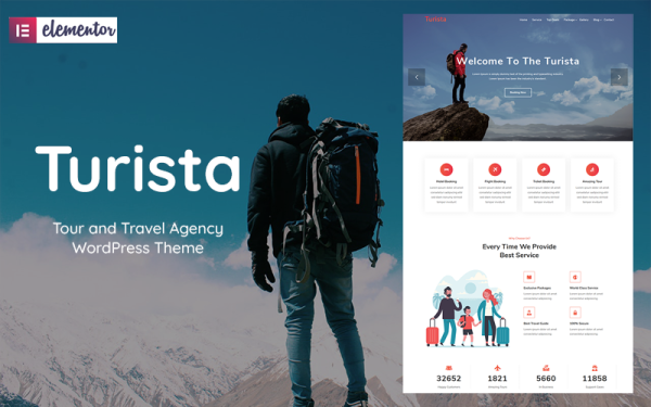 Turista - Tour and Travel Agency WordPress Theme - Image 1