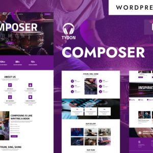 Tyoon - Musician Portfolio & Composer Website WordPress Elementor Theme