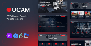 Ucam cctv security camera website template gplpixel.png
