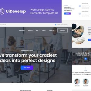 UiDevelop - Web Design Agency Elementor Template Kit