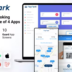 Ultimate Parking Management System with mobile apps - admin panel - Flutter - Pay Park