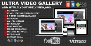Ultra video gallery with youtube vimeo html5 ads gplpixel.jpg
