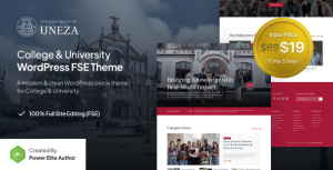 Uneza college university fse wordpress theme gplpixel.png