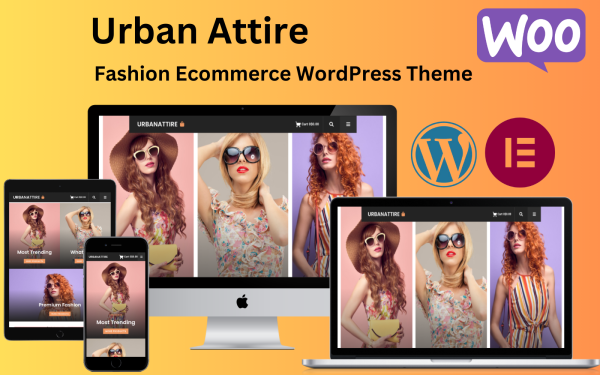 Urban Attire - Online Fashion Ecommerce Elementor WordPress Theme - Image 1