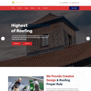 Usa Roofing Repair Wordpress Elementor themes