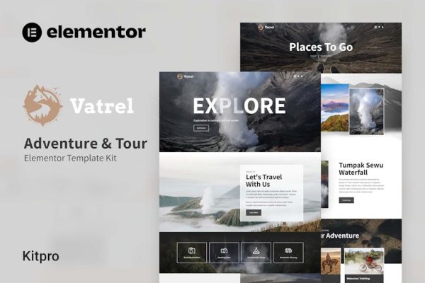 Vatrel - Adventure & Tour Elementor Template Kit - Image 1