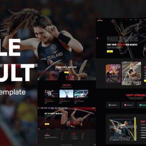 Vault Fusion - Pole Vault Training And Coaching WordPress Elementor Theme