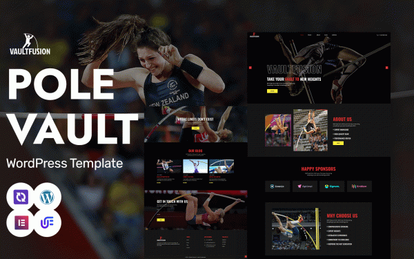 Vault Fusion - Pole Vault Training And Coaching WordPress Elementor Theme - Image 1