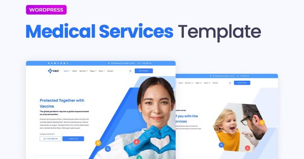 Vaxi – Covid- Vaccination & Health Services Elementor Template Kit - Image 1