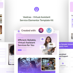 Veetraa - Virtual Assistant Service Elementor Template Kit