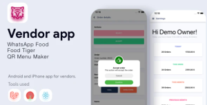 Vendor app whatsapp food foodtiger qr menu maker codermarket.png