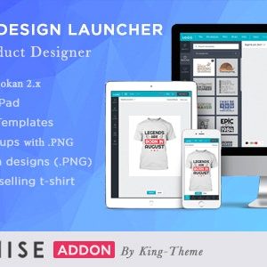 Vendors & Design Launcher for LUMISE Product Designer