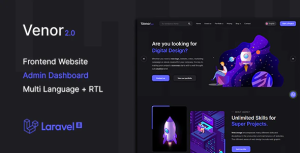 Venor multipurpose website cms creative agency management system .png