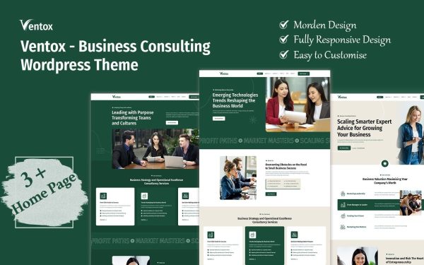 Ventox - Modern Business Consulting Service WordPress Theme. - Image 1