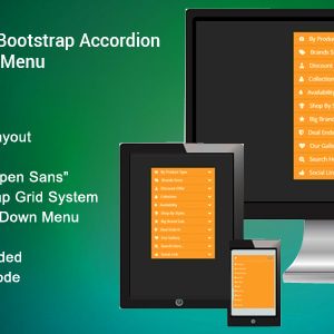 Ver M - Bootstrap Accordion Vertical Menu