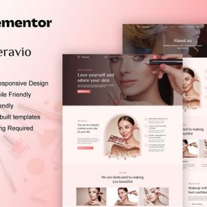 Veravio - Makeup Artist &Hair Stylist Elementor Template Kit