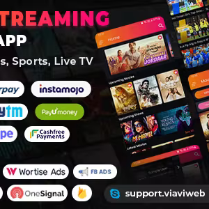 Video Streaming Android App (TV Shows, Movies, Sports, Videos Streaming, Live TV)