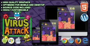 Virus attack html5 arcade game gplpixel.jpg